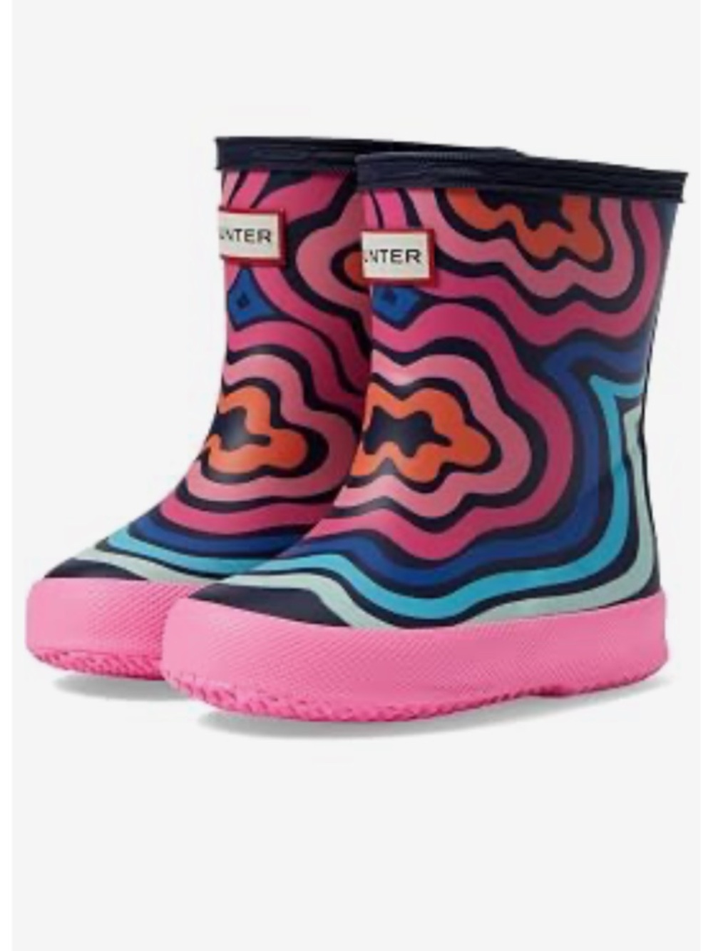 Hunter Kids Floral Swirl Rain Boots